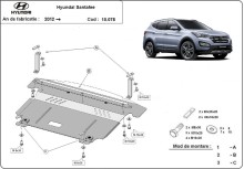 Oceľový kryt motora Baic Beijing X3 (2012-2018)
