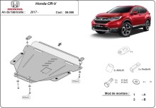Oceľový kryt motora Honda CR-V Gen 5 (2017-2022)