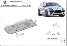 Stalowa Osłona skrzyni reczna skrzynia biegów Porsche Cayenne (2006-2017)