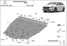 Oceľový kryt motora Mercedes B-Class (2018-2026)