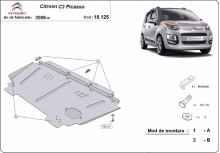 Oceľový kryt motora Citroen C3 Picasso (2009-2017)