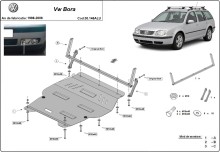 Hliníkový kryt motora Volkswagen Bora (1998-2006)