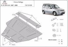 Oceľový kryt motora Citroen Berlingo (1997-2008)