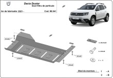 Oceľový kryt DPF Dacia Duster (2021-2024)