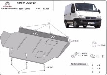 Oceľový kryt motora Citroen Jumper (1995-2006)