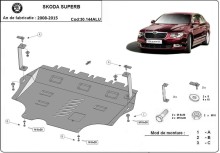 Aluminium Osłona pod silnik Skoda Superb II (2008-2015)