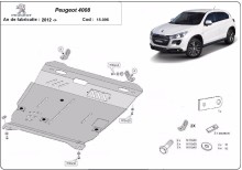 Stalowa Osłona pod silnik Peugeot 4008 (2012-2017)