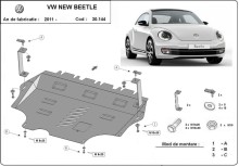Oceľový kryt motora VW Passat Alltrack - Automatická prevodovka (2011-2026)