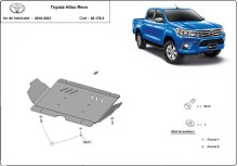 Stalowa Osłona pod silnik Toyota Hilux Revo (2016-2026)
