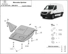 Hliníkový kryt motora Mercedes Sprinter (2006-2018)