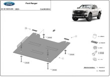 Oceľový kryt reduktora Ford Ranger (2023-2026)