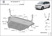 Oceľový kryt motora pozinkovaná Volkswagen Transporter T6.1 (2023-2026)