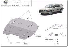 Oceľový kryt motora Volvo C30 (2000-2007)