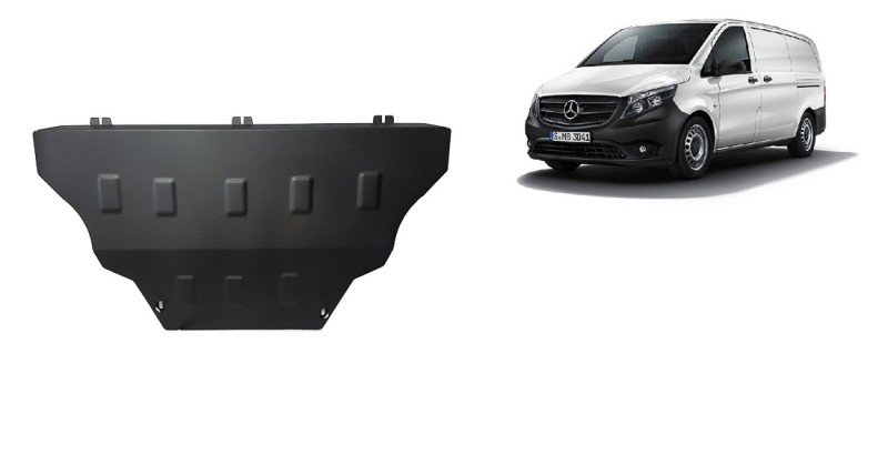 Oceľový kryt motora Mercedes V-Class W447, 2.2 D, 4x4 (2014-2026)