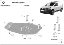 Oceľový kryt palivovej nádrže Renault Express (2021-2026)