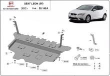 Stalowa Osłona pod silnik Seat Leon Mk3 - Automatyczna skrzynia biegów (2012-2021)