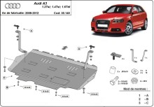 Oceľový kryt motora Audi A3 (2008-2012)