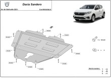 Hliníkový kryt motora Dacia Sandero III (2021-2026)