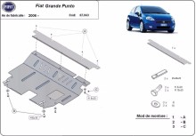 Oceľový kryt motora Fiat Grande Punto (2006-2018)