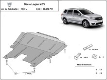 Hliníkový kryt motora Dacia Logan (2012-2020)
