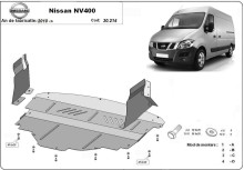 Oceľový kryt motora Nissan Interstar (2010-2021)