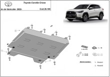Oceľový kryt motora Toyota Corolla Cross (2022-2026)