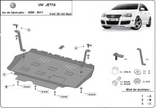 Hliníkový kryt motora Volkswagen Jetta (2005-2011)