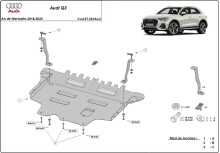 Hliníkový kryt motora Audi Q3 (2018-2025)