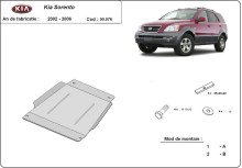 Oceľový kryt prevodovky Kia Sorento (2002-2006)