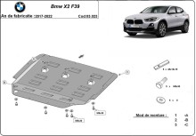Oceľový kryt motora BMW X2 (2017-2022)