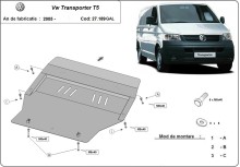Stalowa Osłona pod silnik galwanizowana Volkswagen Transporter T5 (2003-2015)