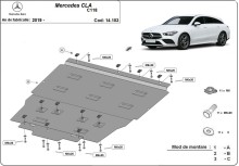 Stalowa Osłona pod silnik Mercedes CLA C118 (2018-2026)