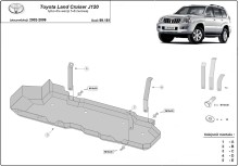 Oceľový kryt palivovej nádrže Toyota Land Cruiser (2002-2009)