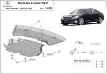 Oceľový kryt motora Mercedes V-Class W447 2.2 D, 4x2 (2005-2013)