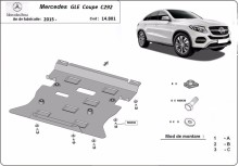 Stalowa Osłona pod silnik Mercedes GLE Coupe C292 (2015-2019)