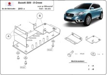 Oceľový kryt diferenciálu Suzuki S-Cross (2013-2026)