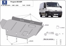 Stalowa Osłona pod silnik Peugeot Boxer (1996-2006)