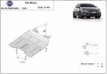 Oceľový kryt motora Fiat Bravo (2007-2014)