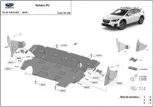 Stalowa Osłona pod silnik Subaru XV (2018-2022)