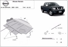 Oceľový kryt motora Nissan Navara (2005-2015)