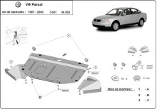 Oceľový kryt motora Vw Polo (6R) Diesel (1997-2000)