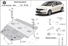 Stalowa Osłona pod silnik Skoda Spaceback (2013-2019)