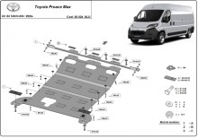 Aluminium Osłona pod silnik Toyota Proace Max (2024-2026)