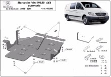 Oceľový kryt prevodovky Mercedes Vito (2003-2014)
