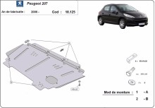 Oceľový kryt motora Peugeot 3008 (2006-2014)