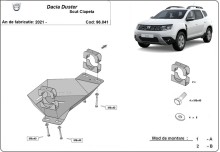 Oceľový kryt EGR Dacia Duster (2021-2024)