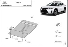 Aluminiowa osłona / blokada katalizatora do Lexusa UX (2019-2026)