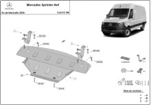Stalowa Osłona pod silnik Mercedes Sprinter 907 4x4 (2024-2026)