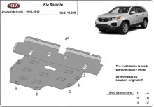 Oceľový kryt motora Kia Sorento (2010-2012)