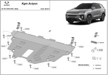 Oceľový kryt motora KGM Actyon (2024-2026)